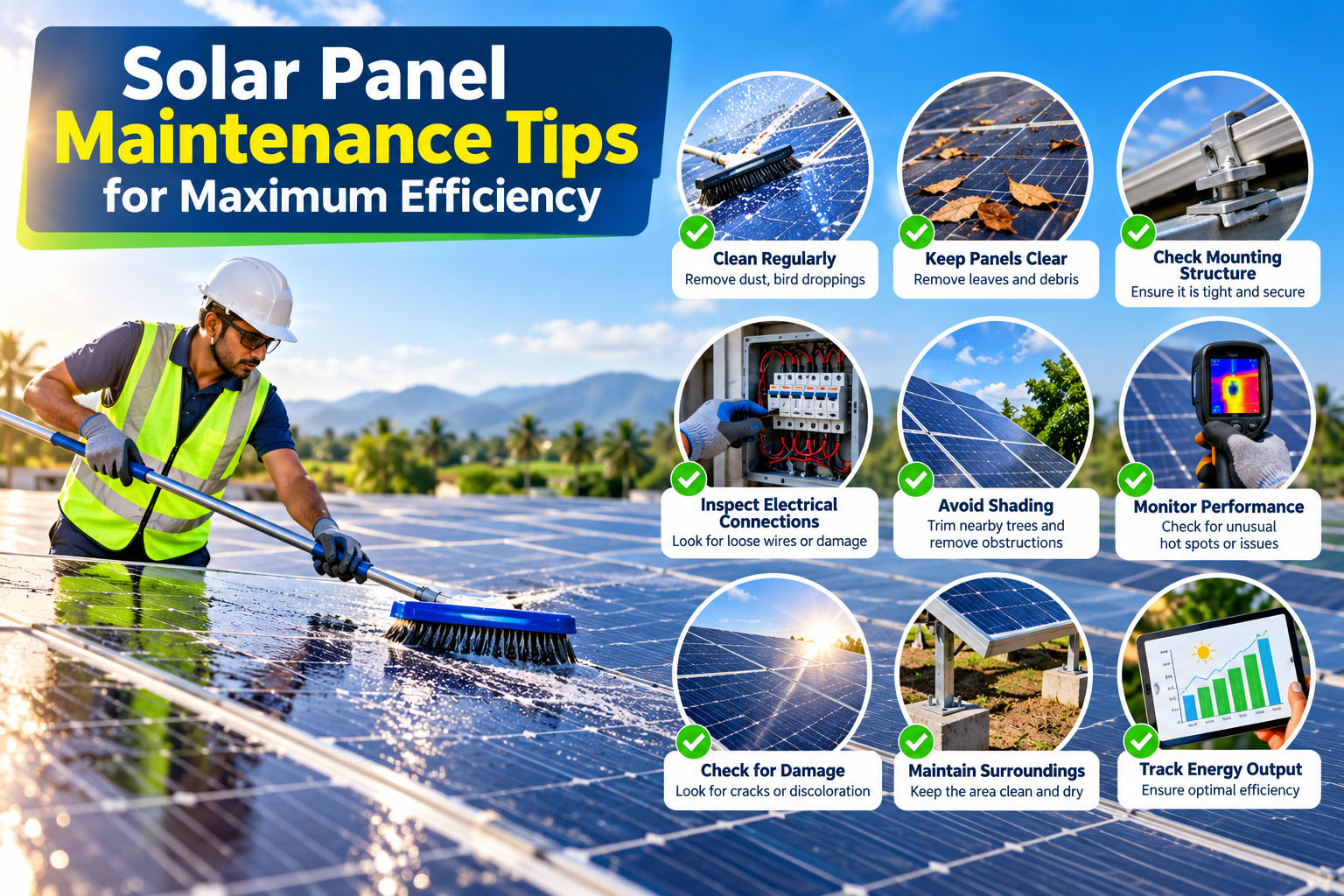 Solar Panel Maintenance Tips for Maximum Efficiency